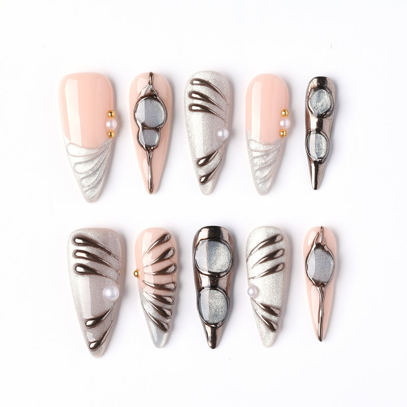 Pearl Chrome Feather