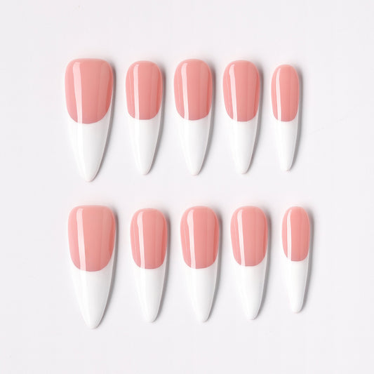 Clean Classic press-on nails – clean glossy classic stiletto full set