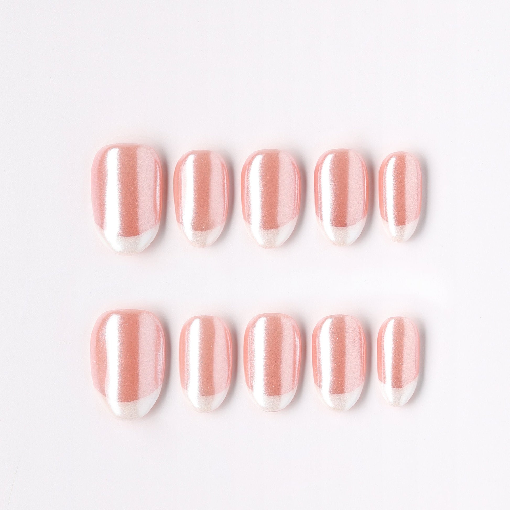 Glossy Mini press-on nails – glossy petite everyday short oval full set